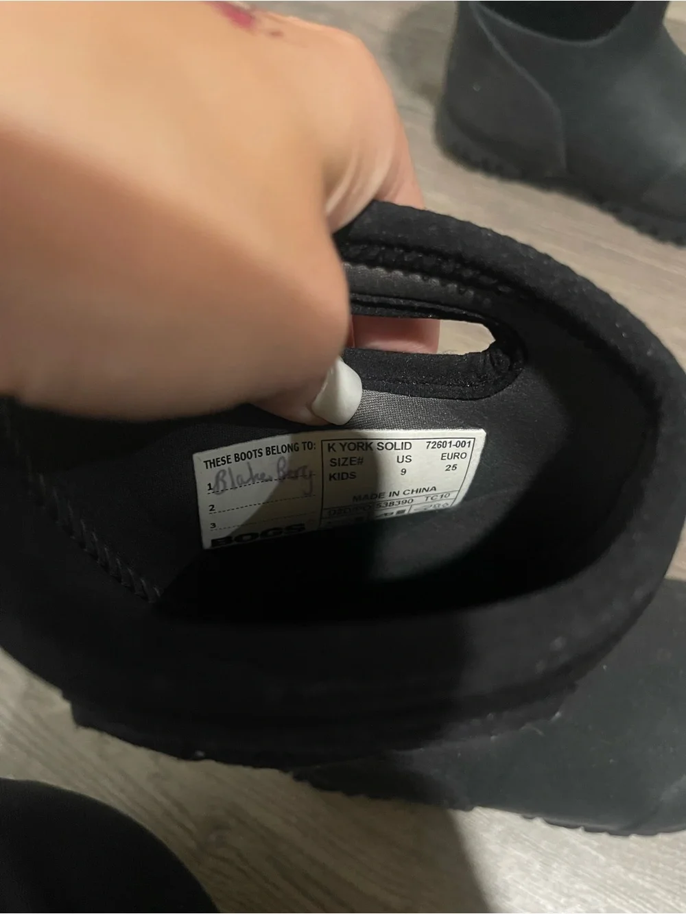 Sorel Kids' Black Insulated Rain & Snow Boots